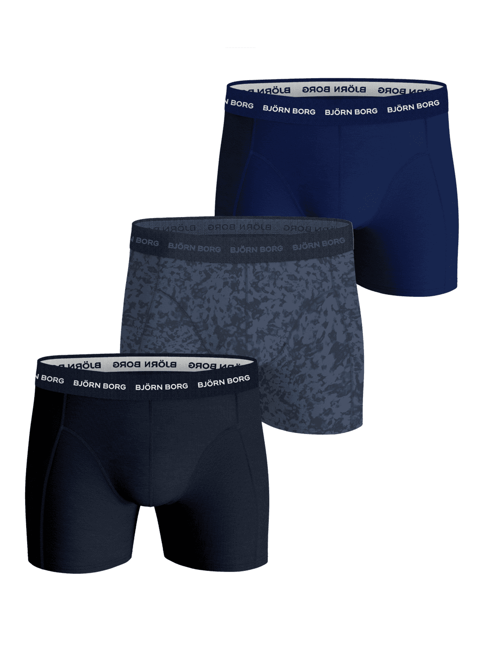 Cotton Stretch Boxers 3-pack - Men - Multipack 7 (Blue)