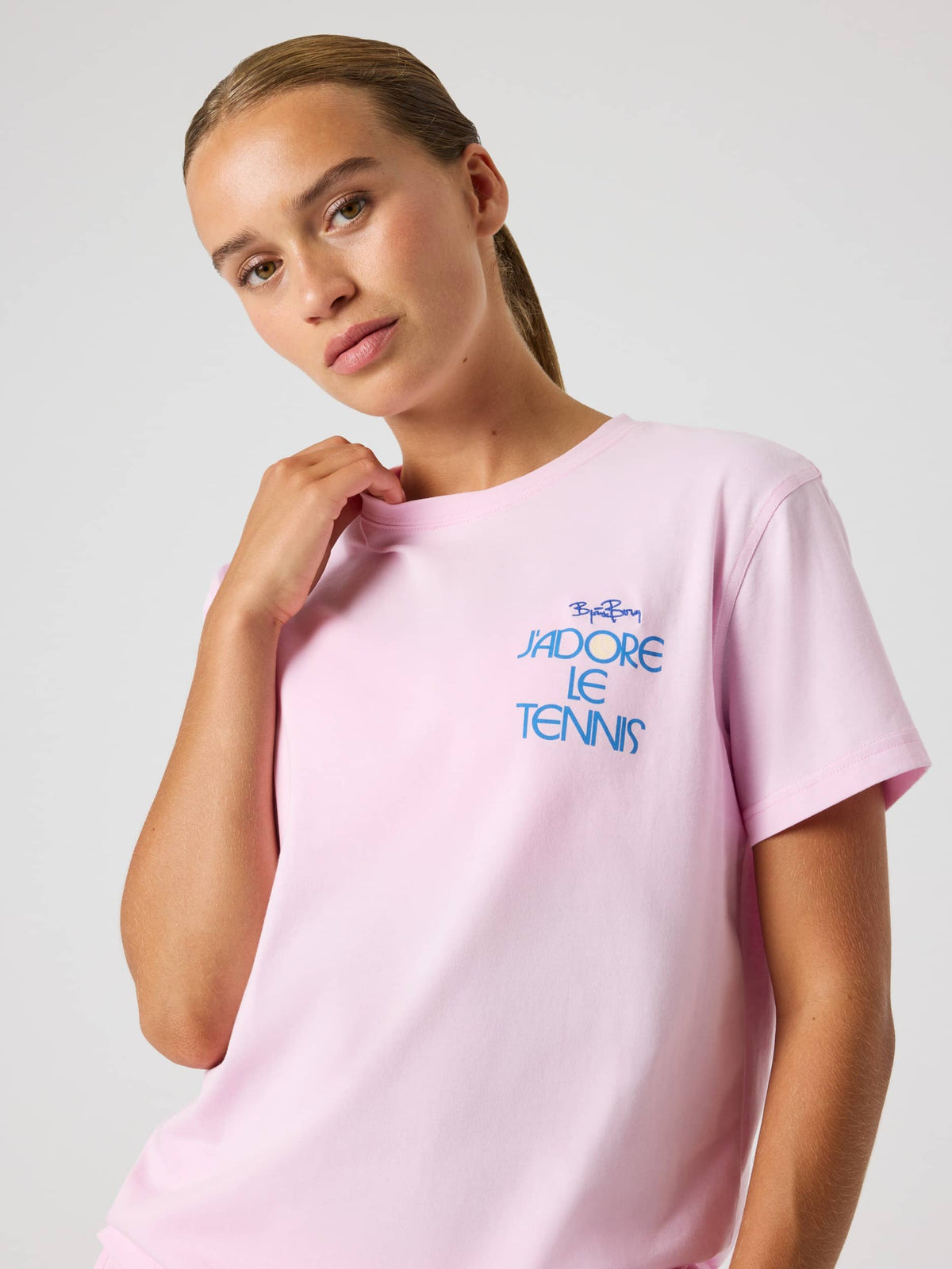 Borg Cotton T-Shirt - Women - Pink Lady