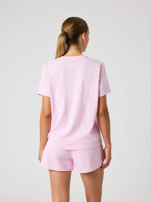 Borg Cotton T-Shirt - Women - Pink Lady