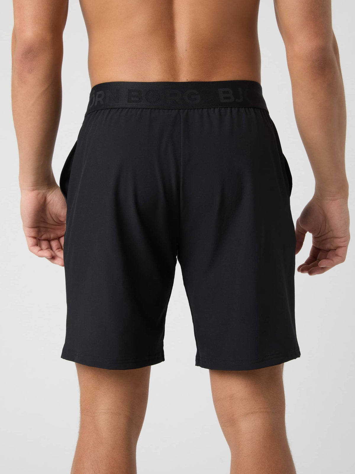 Borg Shorts 9 Inch - Men - Black Tonal Logo