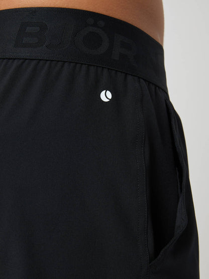 Borg Shorts 6 Inch - Men - Black White Logo