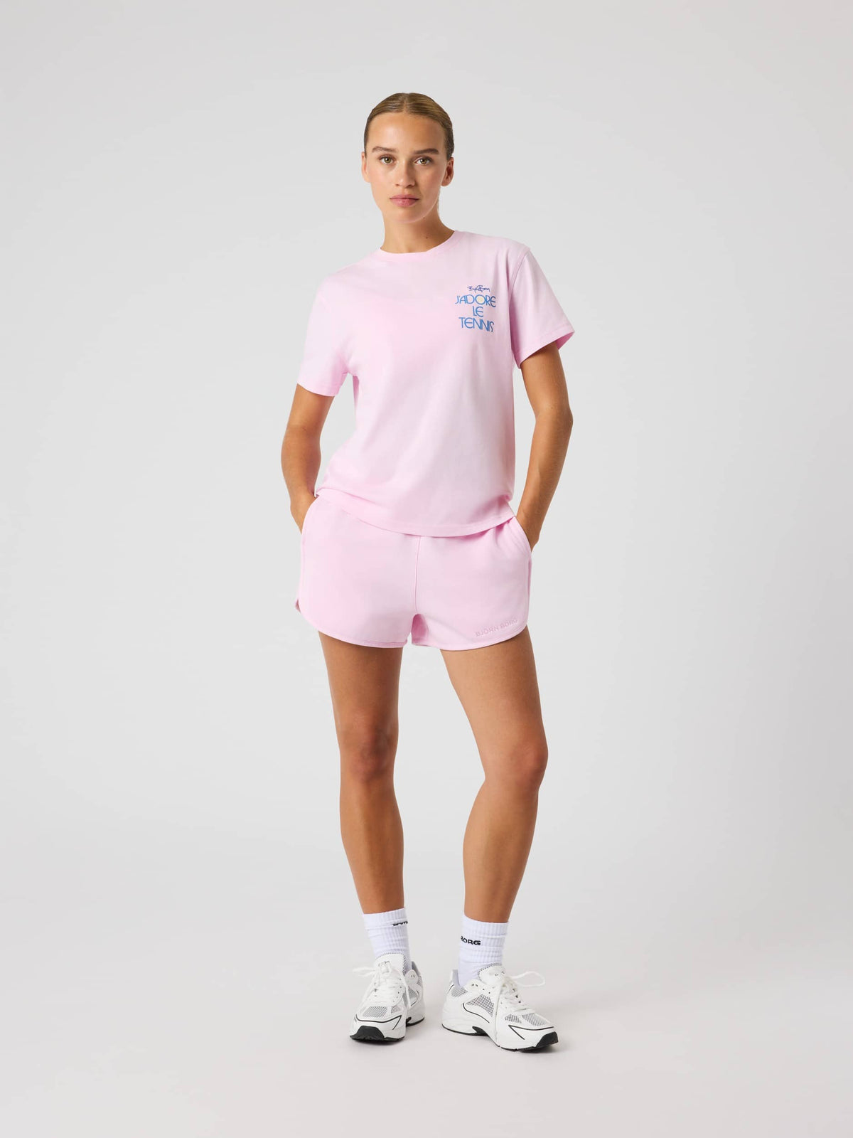 Borg Cotton T-Shirt - Women - Pink Lady