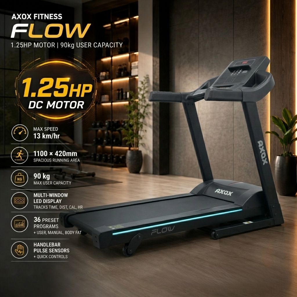 Axox Fitness Flow Electric Treadmill