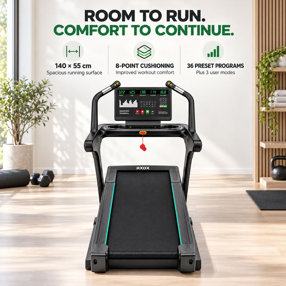 Axox Fitness K2 Incline Treadmill
