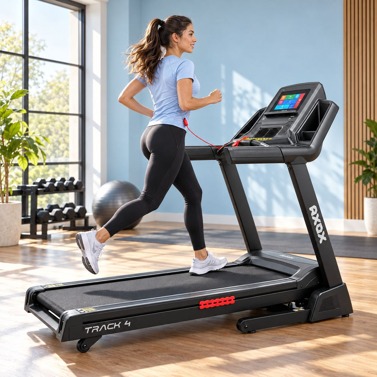 Axox Fitness Track 4 Treadmill with 10.1" TFT Touchscreen