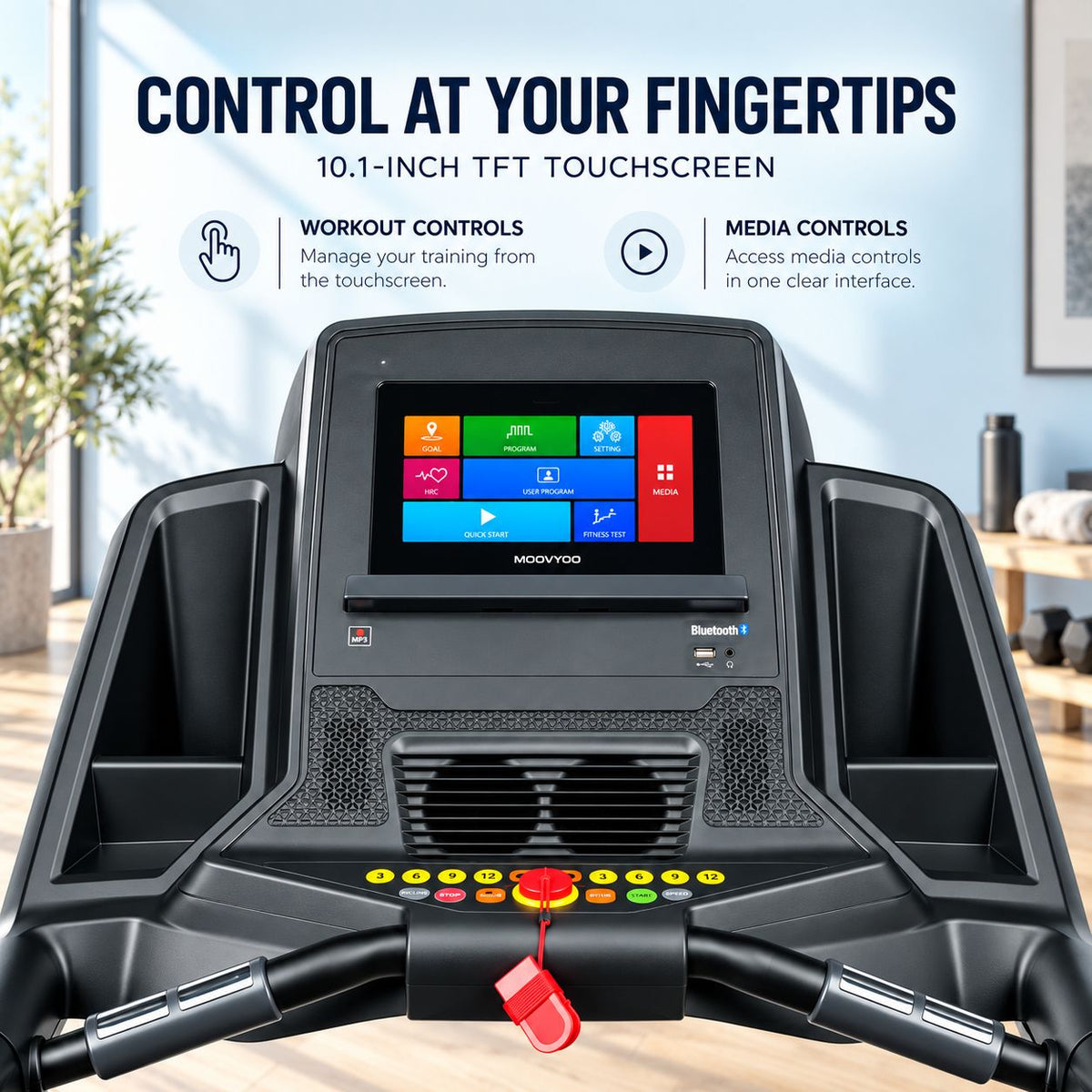 Axox Fitness Track 4 Treadmill with 10.1" TFT Touchscreen