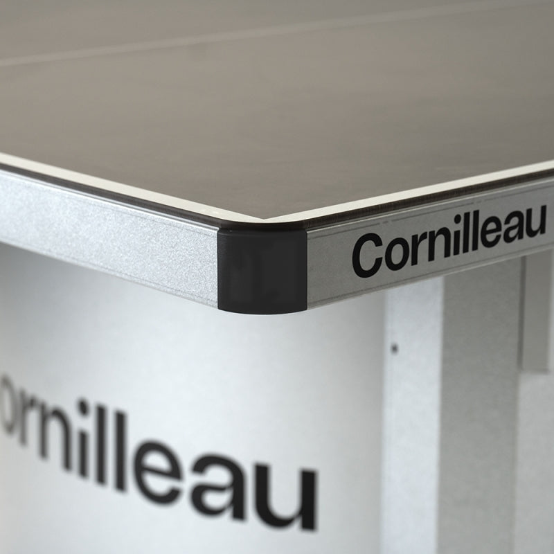Cornilleau Park Outdoor Table Tennis Table - All-Weather, Foldable, Professional Play - Grey