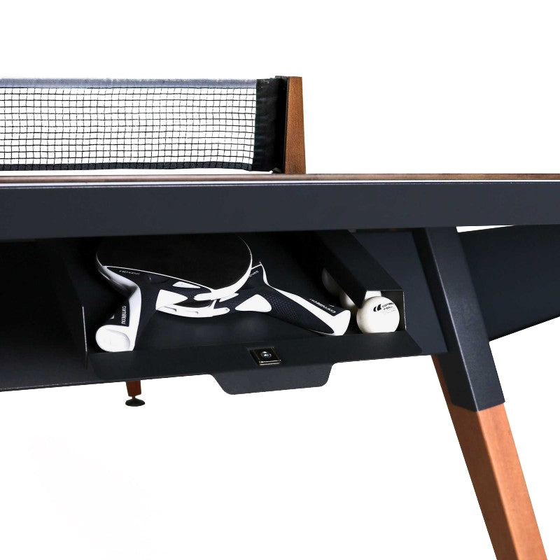 Origin Outdoor Convertible Ping Pong Table | Black Stone Decoration panel
