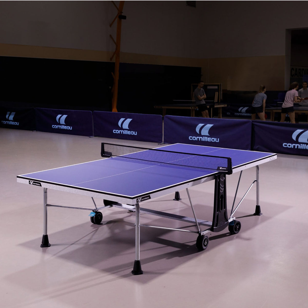 Cornilleau 300X All-Weather Outdoor Table Tennis Table with Anti-Glare Top - Blue