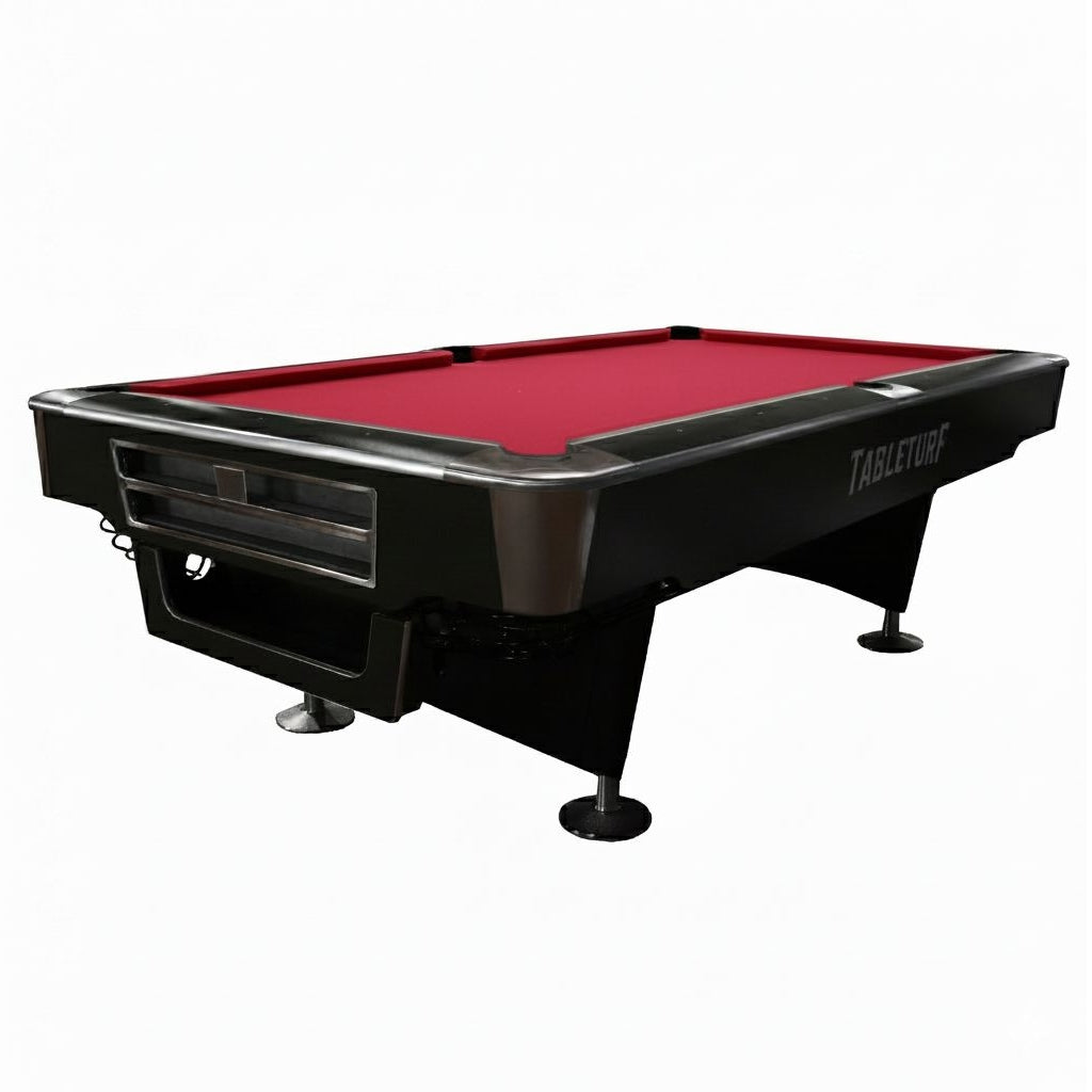 Pinnacle Premium Slate Solid Wood Billiard Table | Black - 9 FEET