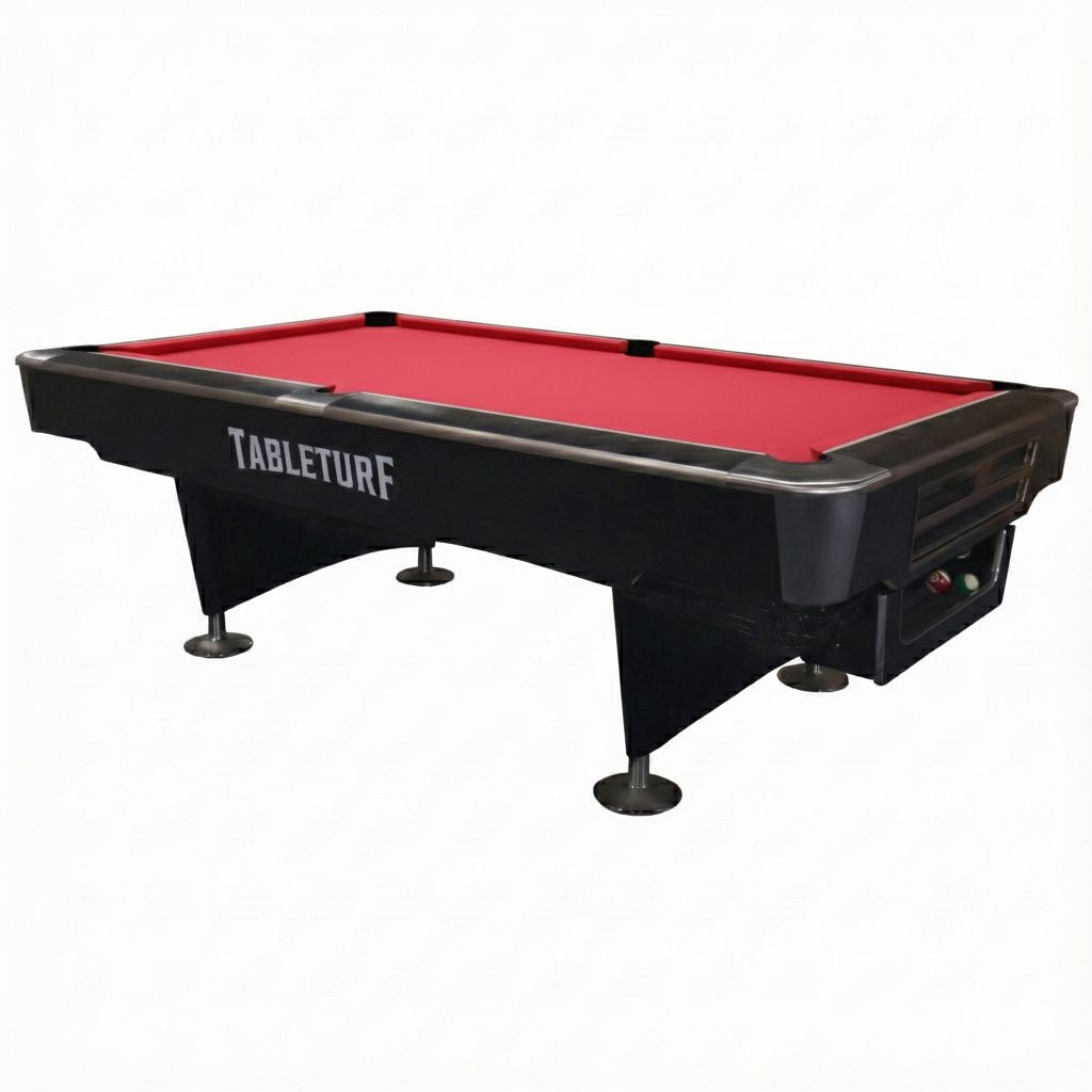 Pinnacle Premium Slate Solid Wood Billiard Table | Black - 9 FEET