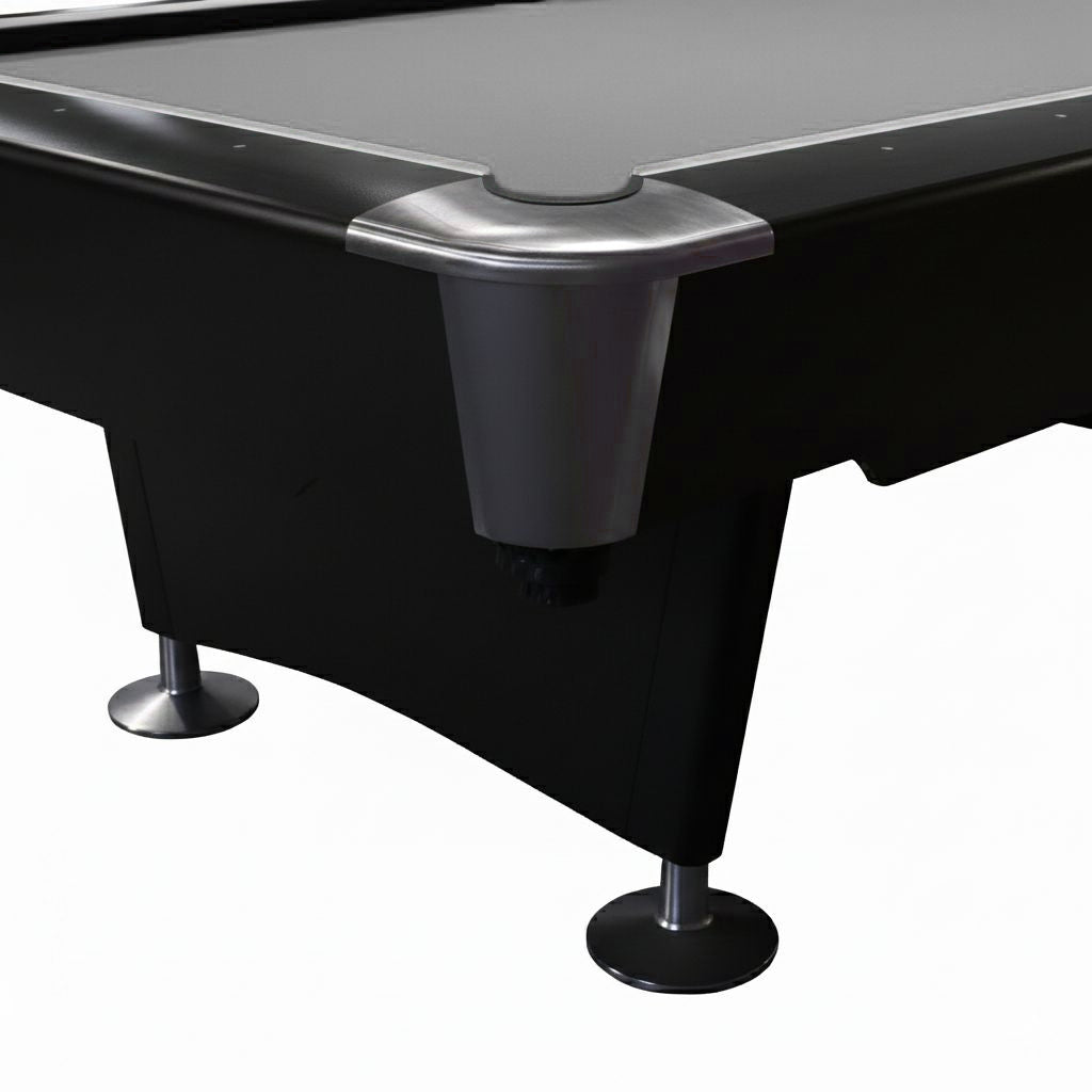 Pinnacle Premium Slate Solid Wood Billiard Table | Black - 9 FEET