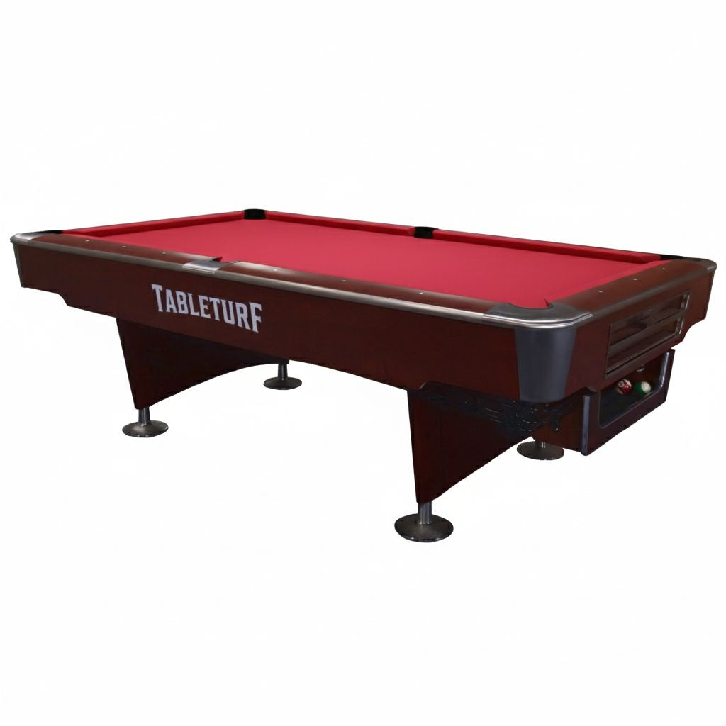 Pinnacle Premium Slate Solid Wood Billiard Table | Brown - 9 FEET