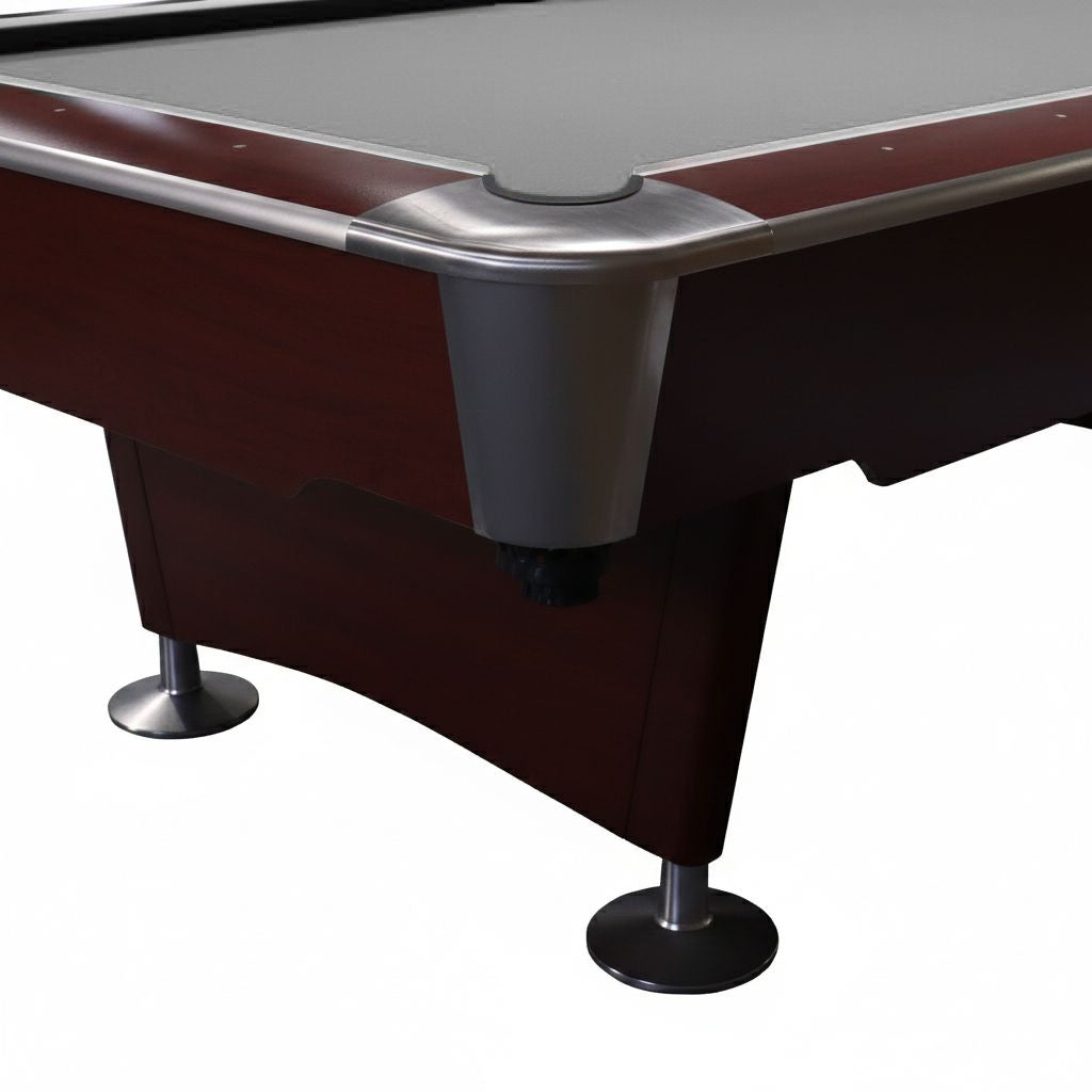 Pinnacle Premium Slate Solid Wood Billiard Table | Brown - 9 FEET