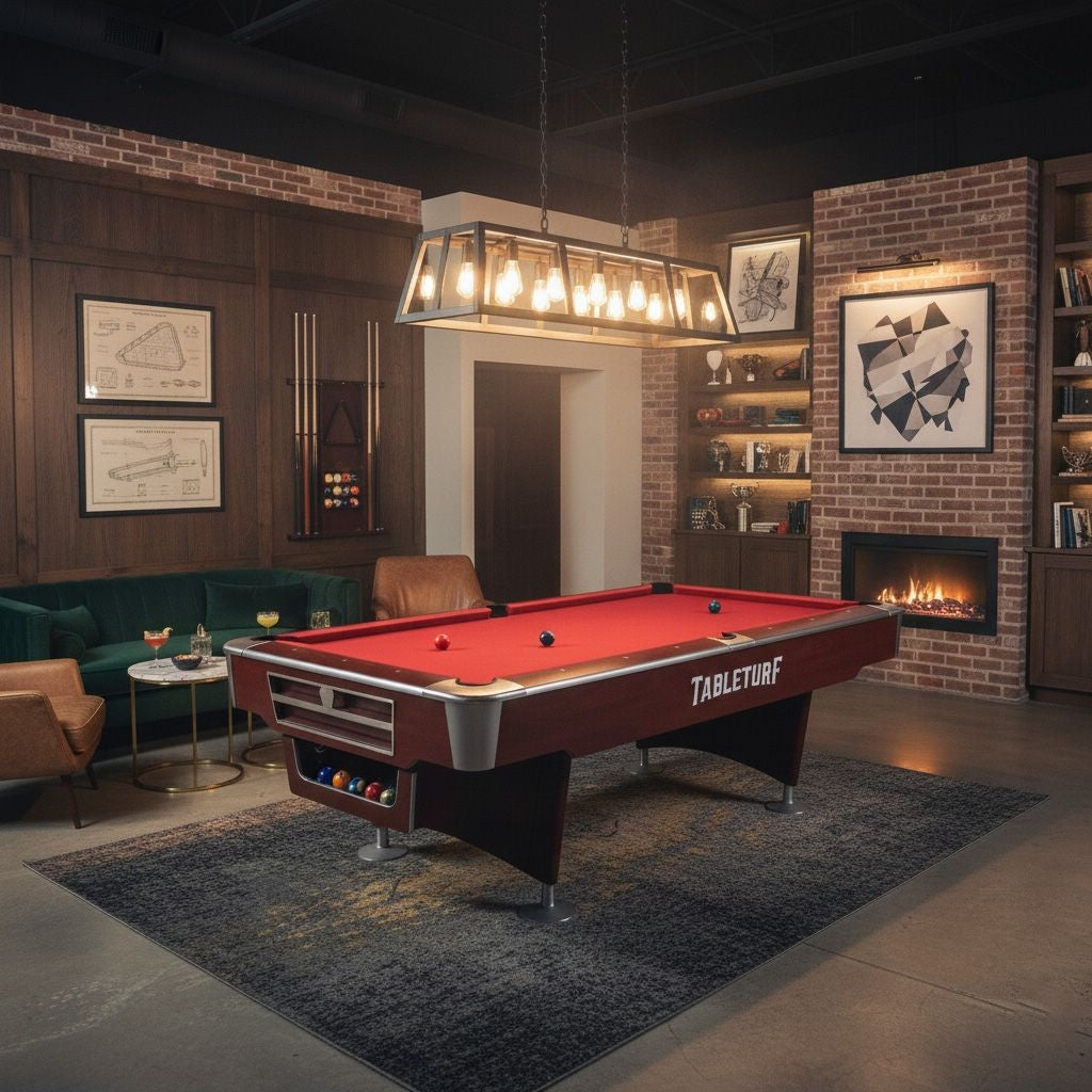 Pinnacle Premium Slate Solid Wood Billiard Table | Brown - 9 FEET