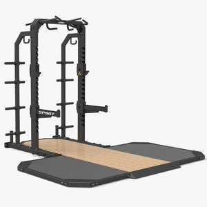 Spirit Fitness 4202-P Half Rack & Platform